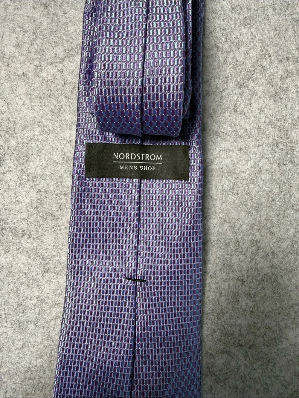 Classic Textured Purple Nordstrom Men’s Shop 100% Silk Tie